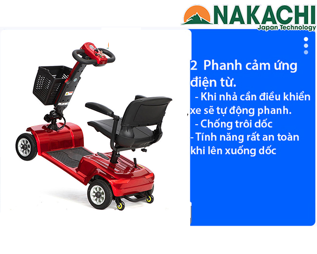 chế độ leo dốc Xe Điện 4 Bánh Nakachi NC-X02